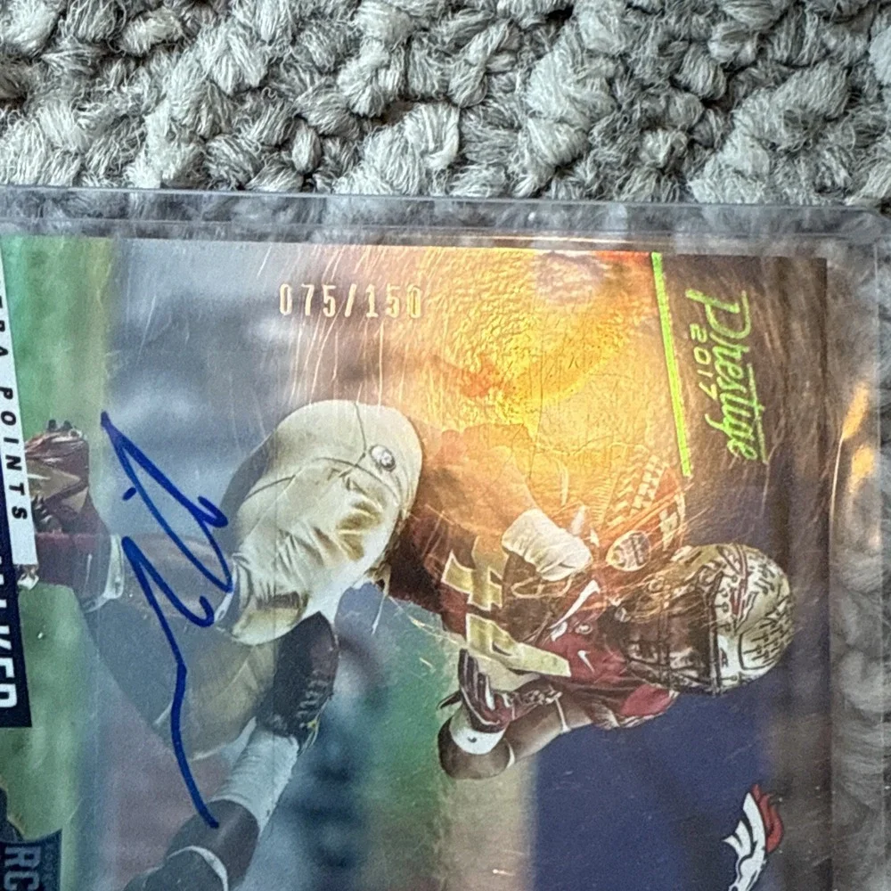 2017 Panini‎ Prestige DeMarcus Walker Xtra Points Green RC Auto #75/150 Broncos